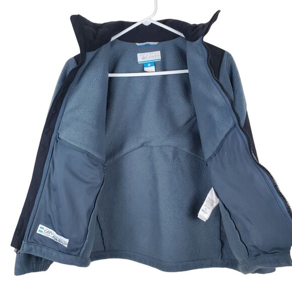 Columbia Big Boys Ballistic Fleece Jacket Size 14/16 Blue WB6004 Full Zip Snow - Picture 6 of 8